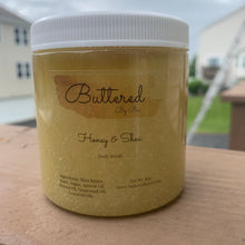 Load image into Gallery viewer, Honey &amp; Shea Body Scrub - Buttered By Bri
